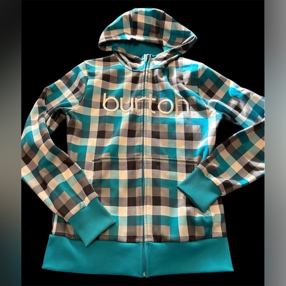 Burton beautiful blue and black ski jacket size large - Picture 1 of 7